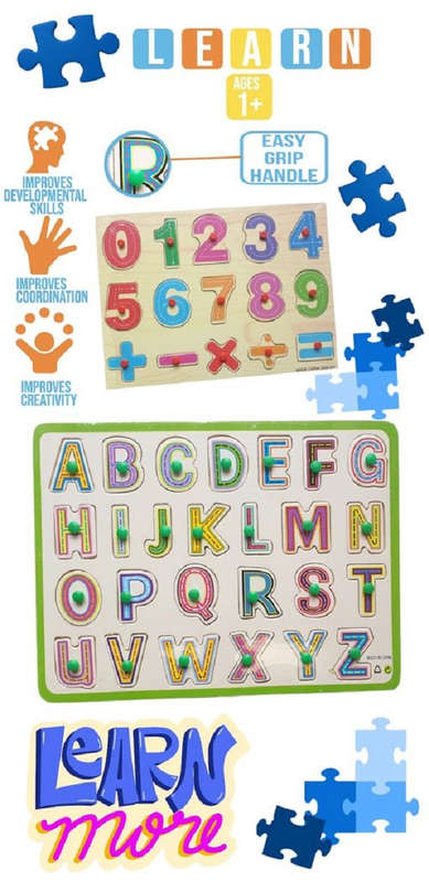 Early Learning Toddler To Pre-School Activities Educational Play Set - 9 Pieces