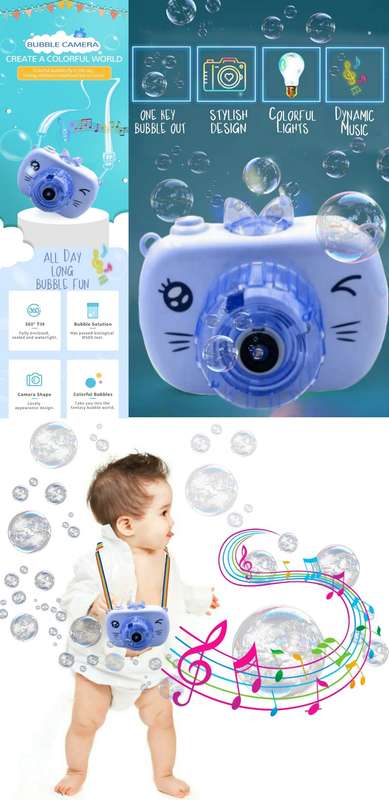 Kitty Bubble Camera - Blue