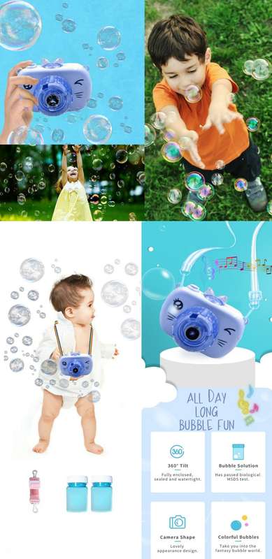 Kitty Bubble Camera - Blue