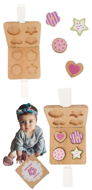 Wooden Cookie Cutter - Kiddies Toy
