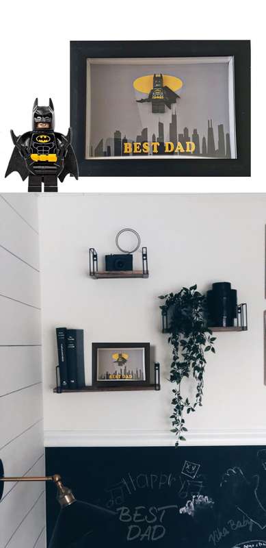 Batman Best Dad - Fathers Day Boxed Frame Gift Set