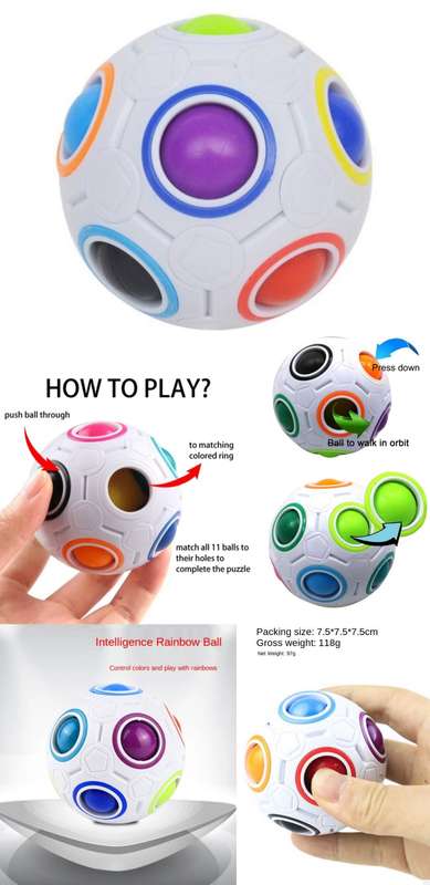 Colourful Puzzle Ball Fidget Toy