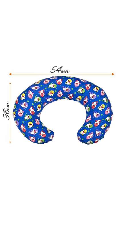 Kika Baby Shark Nursing Pillow - Navy
