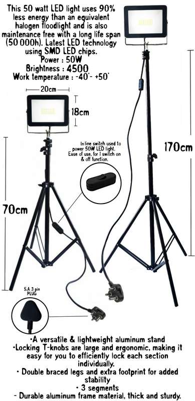 Video / Photo & Continuous Lighting LED Tripod Light