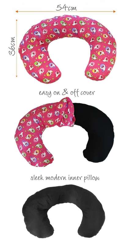 Kika Baby Shark Nursing Pillow - Pink