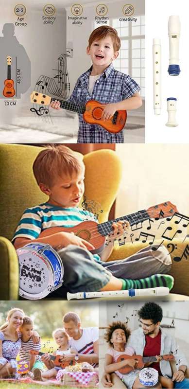 My First Little Music Band Set - Kids Toy Musical Instrument Set