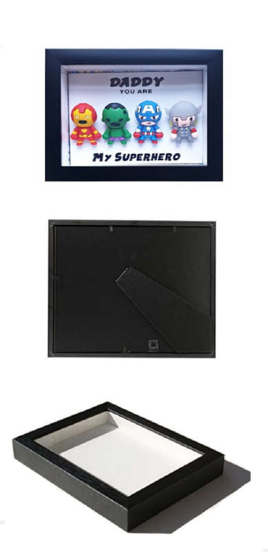 Daddy My Superhero - Avengers Themed Fathers Day Gift Frame