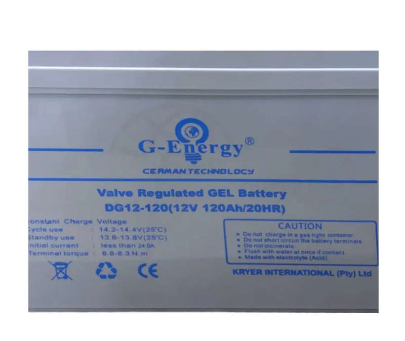 120AH 12V Deep Cycle Gel Battery  G-Energy German Tech