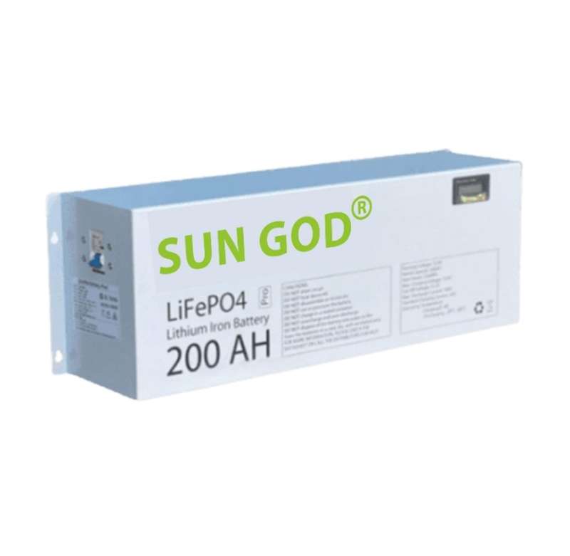 12v 200AH 2.56kWh Lithium Battery LifeP04 Battery (Wall Mount) SunGod