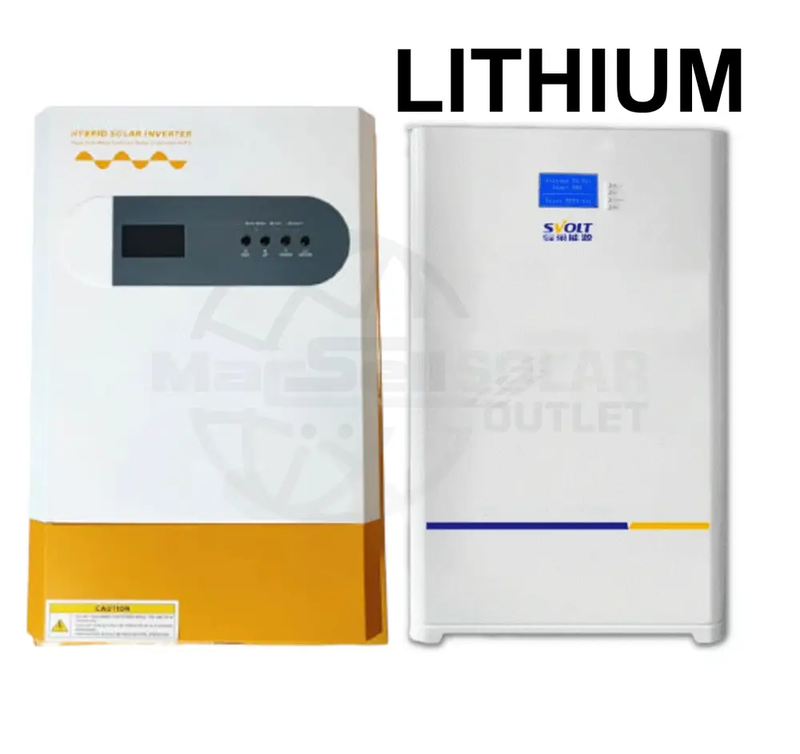 8KVA Hybrid Inverter and Battery Combo & 5.09KWH Lithium Battery and Wifi