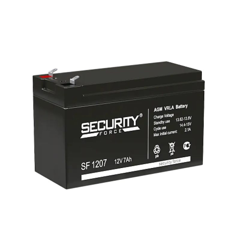 AGM Battery Security Force SF 1207 12v 7ah