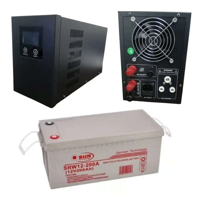 Pure Sine Wave Gel Battery Budget Combo 2000 Watt Hybrid Inverter 200 AH Gel Battery