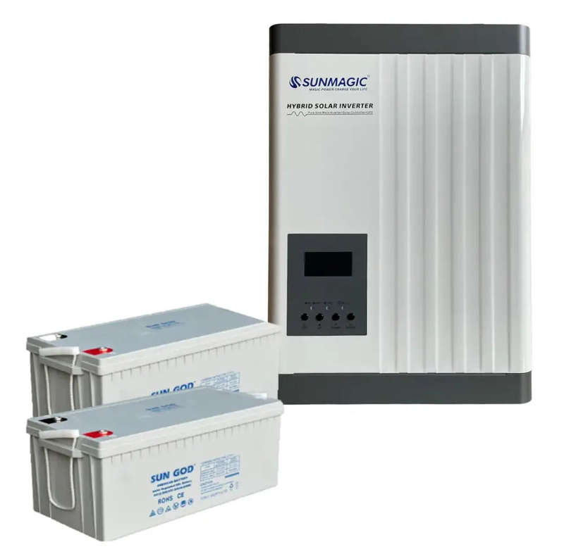 Sunmagic 3.5KVA Inverter and Battery Combo & 2 X 200 AH Gel Batteries