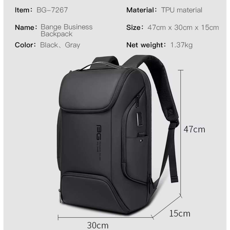 Bange Executive Anti-Theft Travel Backpack iiii