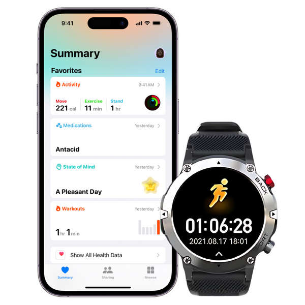 Rugged and Durable Smart Watch South Africa Connects to Apple Health