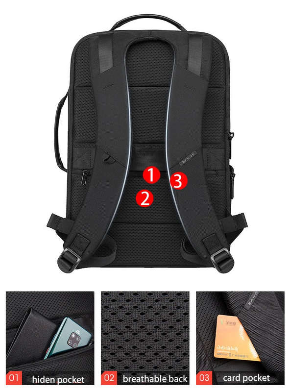 Bange Executive Anti-Theft Travel Backpack vii