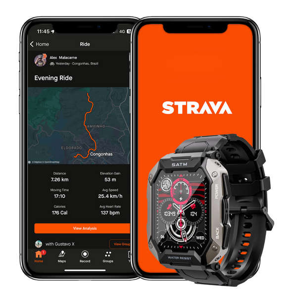 Smart Watch connects to Strava