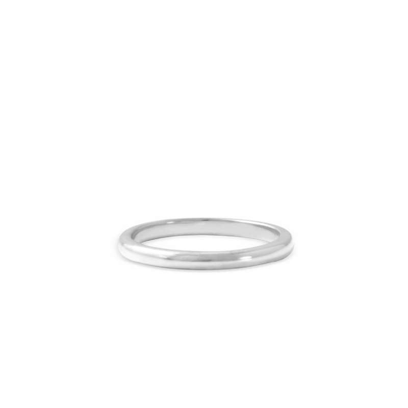 Plain Wedding Band - Silver