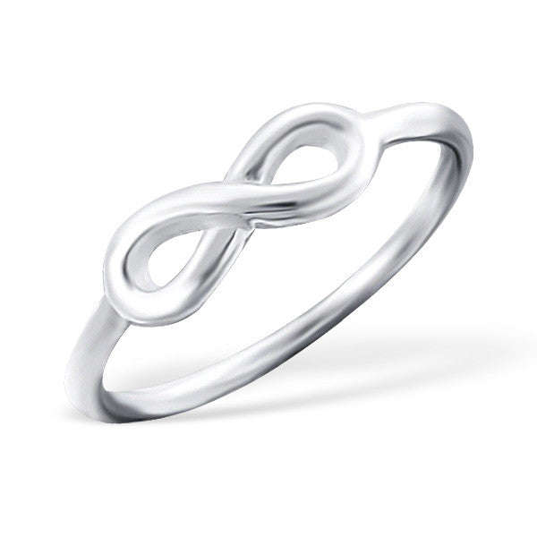 Sterling Silver Infinity Ring - N / Silver