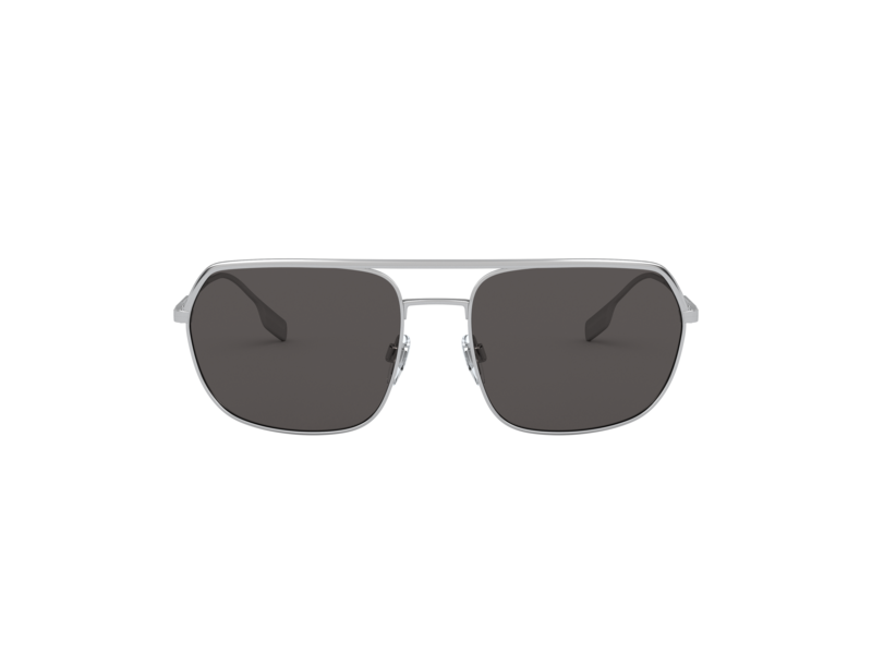 Burberry Men's Silver Tone Square Sunglasses - BE3117-100587-58