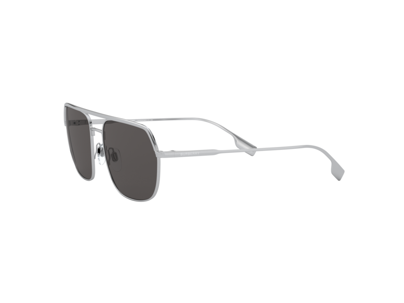 Burberry Men's Silver Tone Square Sunglasses - BE3117-100587-58