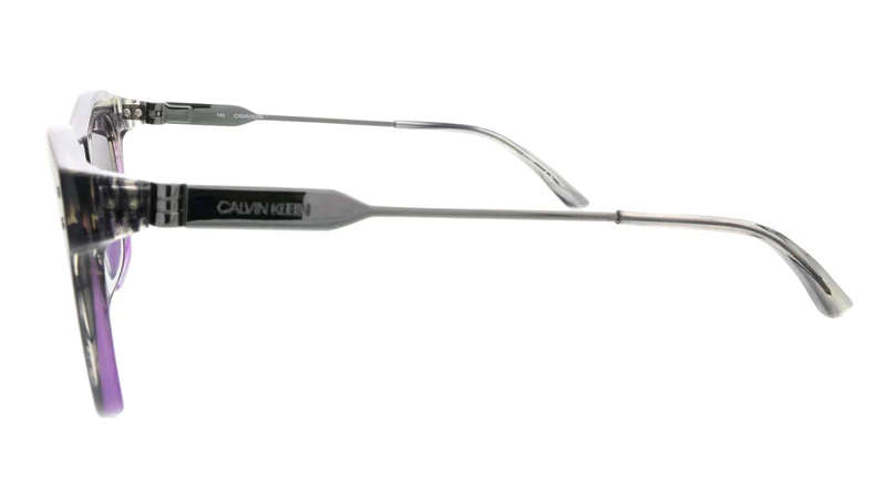 Calvin Klein Women's Smoke/Purple Horn Gradient Square Sunglasses - CK20700S