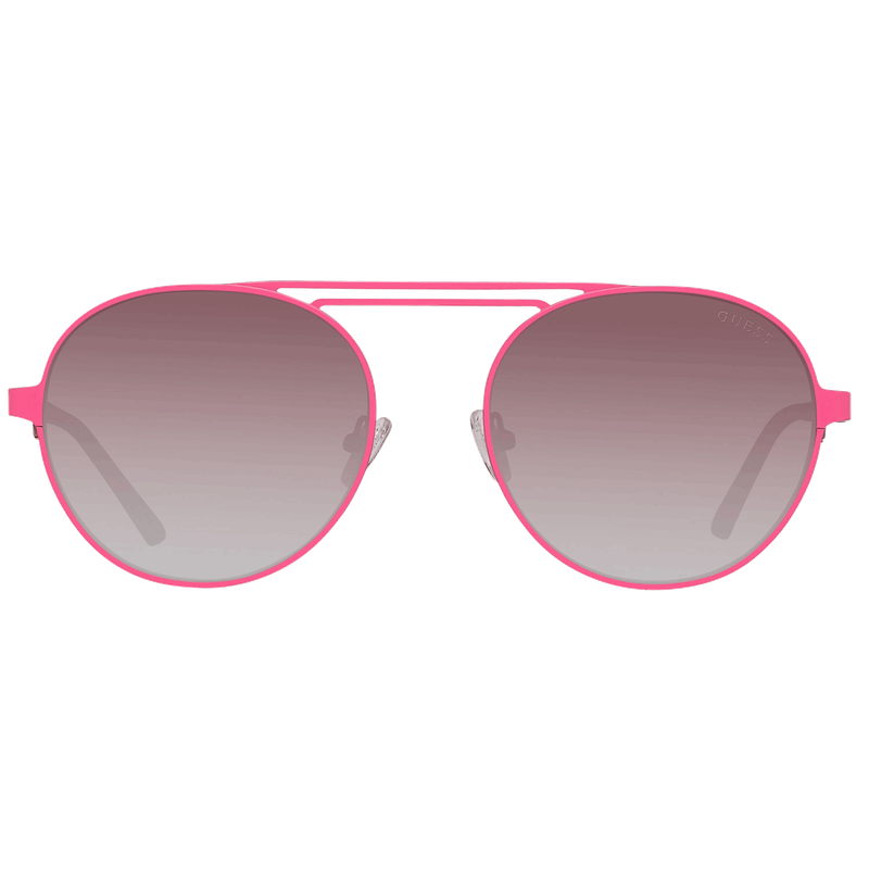 Guess Women's Vintage Round Metal Brow Bar Pilot Sunglasses - GU3028-73F