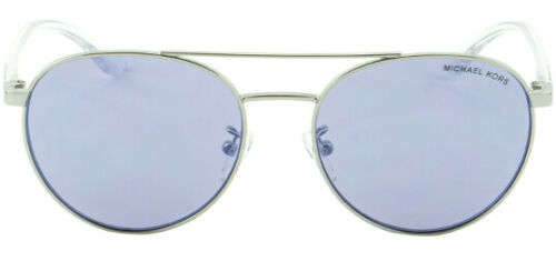 Michael Kors Women's Silver-Tone Round Sunglasses w/ Lilac Lens MK1070 11532S 54
