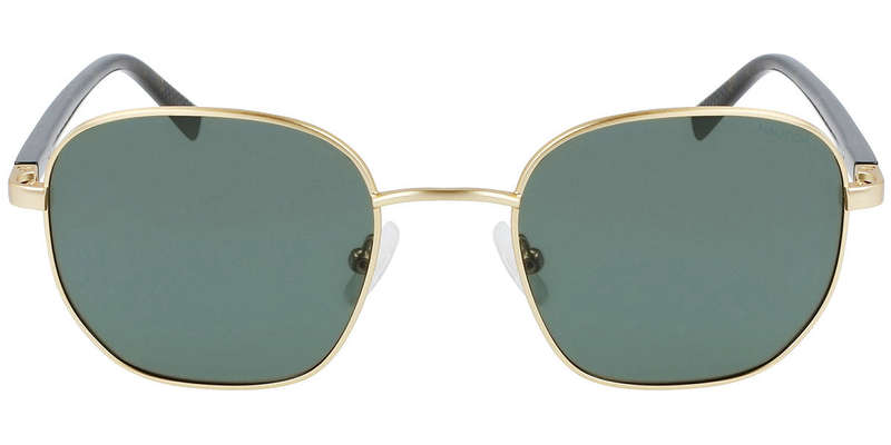 Nautica Polarized Men's Gold-Tone/Green Rounded Geometric Sunglasses - N5139S-720