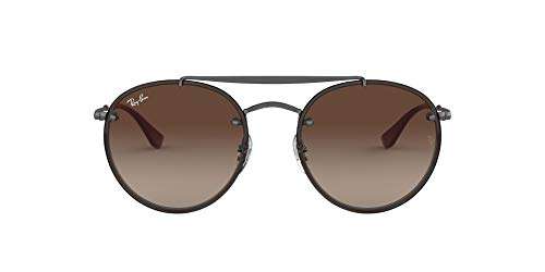 Ray-Ban Unisex Double Bridge 54mm Gunmetal Sunglasses - RB3614N-91441354