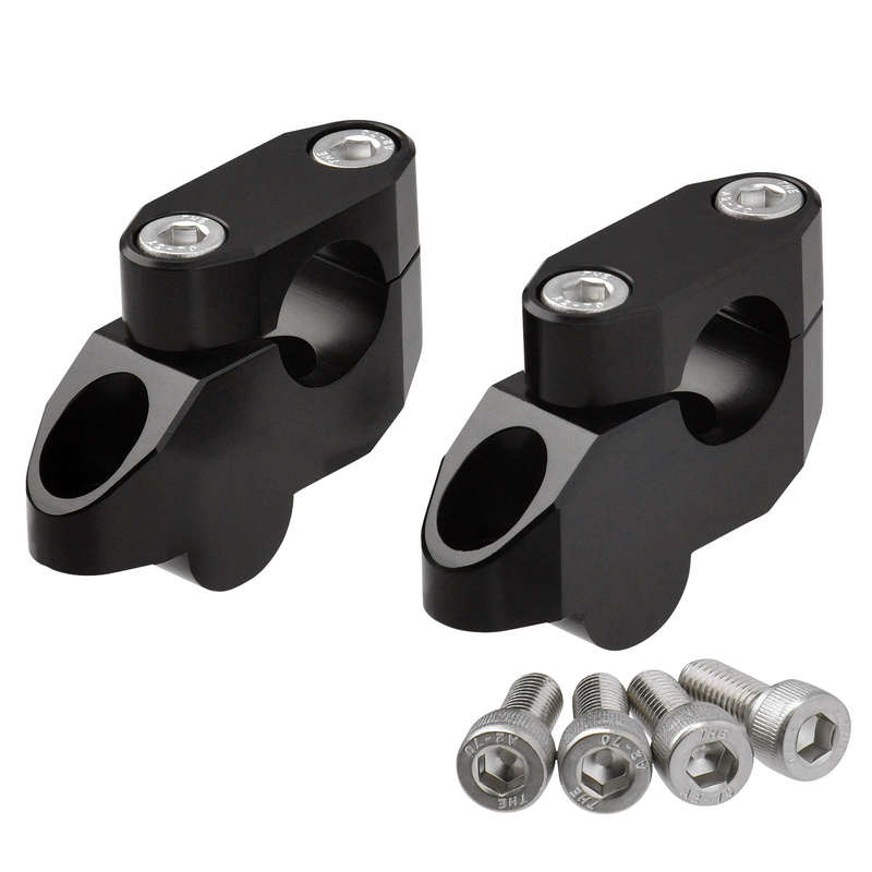 ZETA Bar Rise Kit Offset:20MM (H:26MM) 22.2MM Bar Black