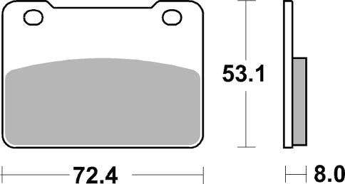 SBS - FA627 Brake Pads | Sintered | Scooter | 215MS