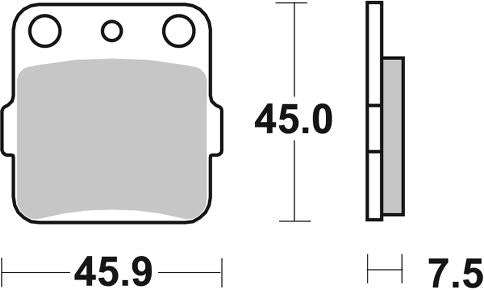 SBS - FA84 Brake Pads | Ceramic | Street | 592HF