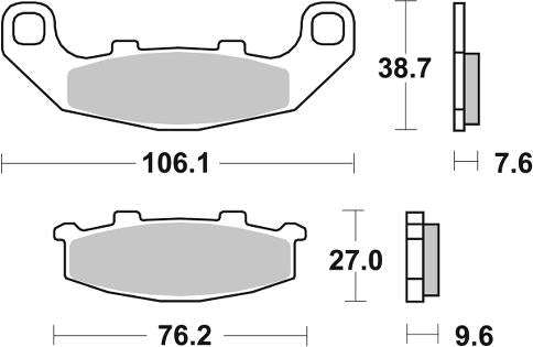 SBS - FA141 Brake Pads | Sintered | Street | 615LS