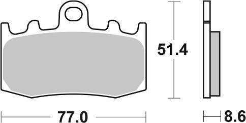 SBS - FA335 Brake Pads | Sintered | Street | 796HS