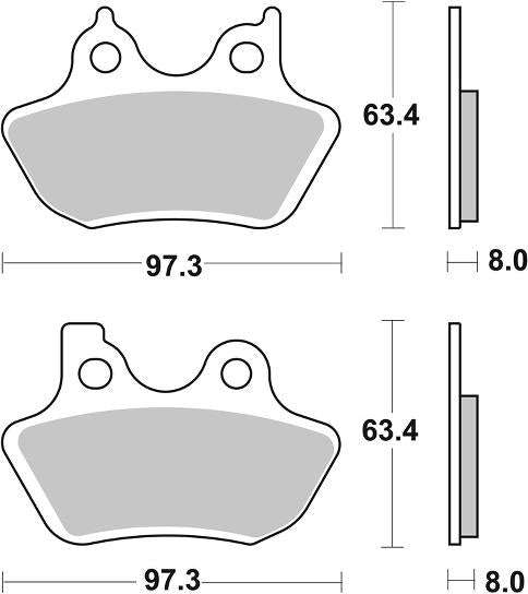 SBS - FA400 Brake Pads | Sintered | Street | 826H.LS