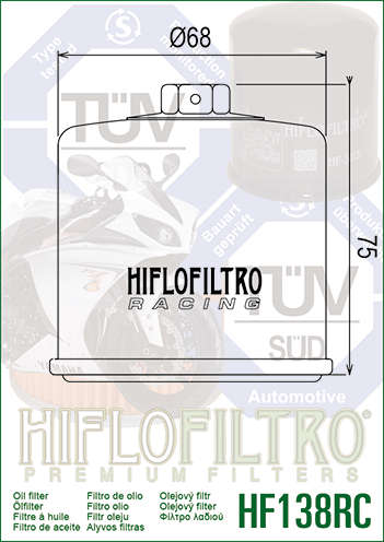 Hiflo - HF138RC Racing Oil Filter