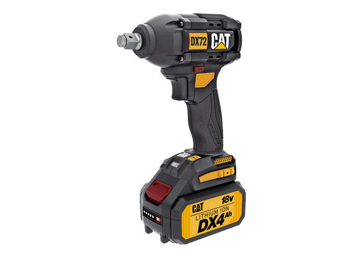 CAT 18V, Cordless 1/2" Impact Wrench, 350Nm Kit - DX72