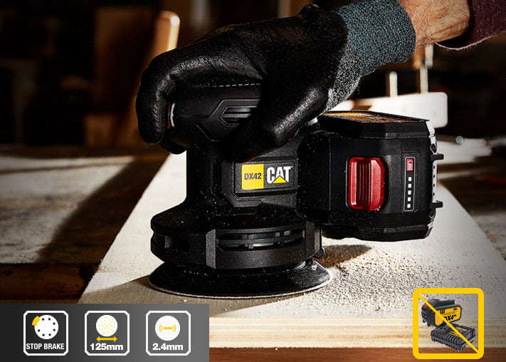 CAT 18V Cordless Orbital Sander & Polisher - Tool Only - DX42B