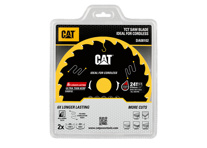 CAT TCT 184mm Cordless Circular Saw Blade - 40 Tooth - DA08102