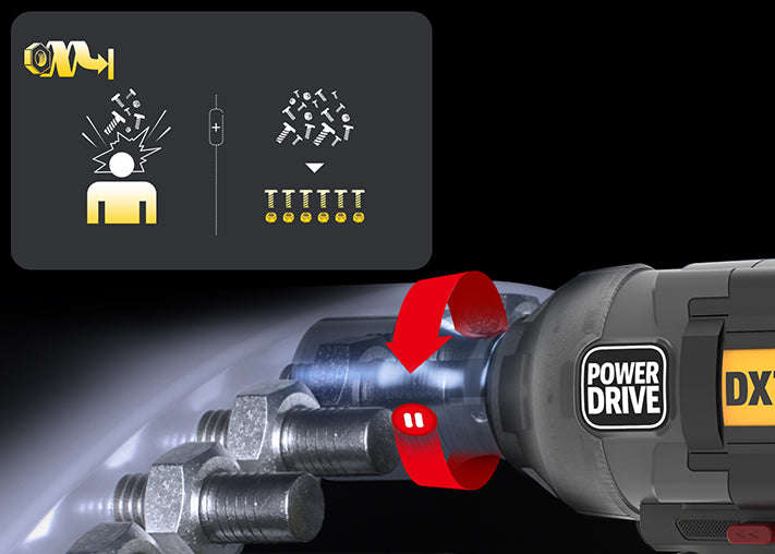 CAT 18V, Cordless 3/4" Impact Wrench, 1700Nm Kit - DX73