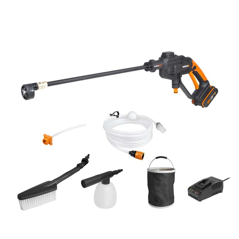 Worx 20V HydroShot Portable Cleaner - Full Kit - WG620E.2