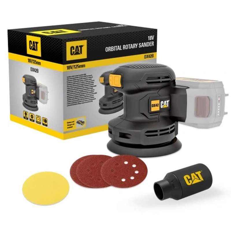 CAT 18V Cordless Orbital Sander & Polisher - Tool Only - DX42B