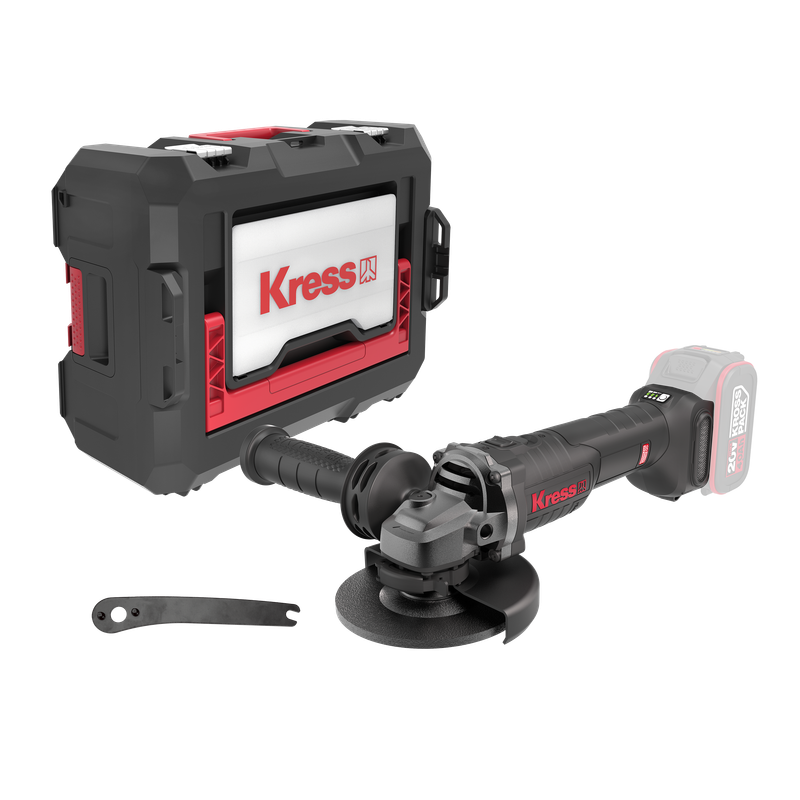 Kress 115mm 20V Cordless Angle Grinder - Tool Only - KUH02.91
