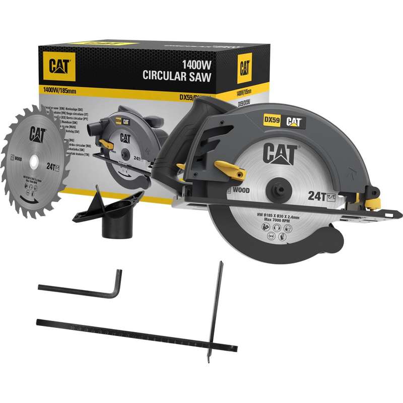 CAT 185mm, 1400W Circular Saw - DX59