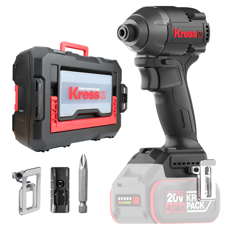 Kress 1/4" 20V, 230Nm Impact Driver - Tool Only - KUB61.91