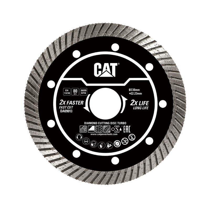 CAT Turbo Diamond Cutting Blade - 230mm - DA09013