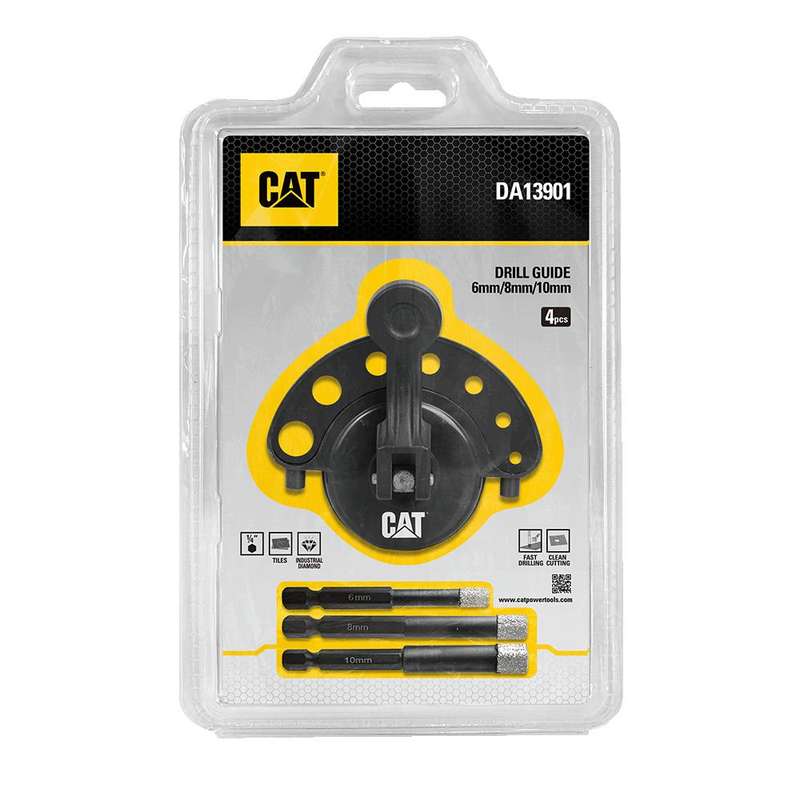 CAT Diamond Tile Drills & Guide Set - DA13901