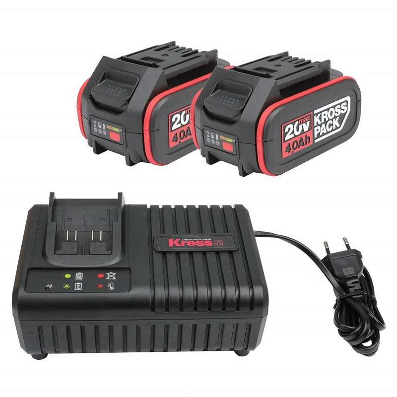 Kress 2 x 4Ah Battery & Charger kit - KAD21