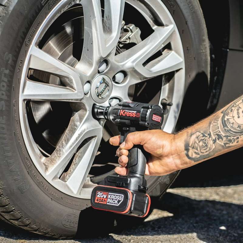 Kress 1/2" 20V, 300Nm Impact Wrench Kit - KUB30.2